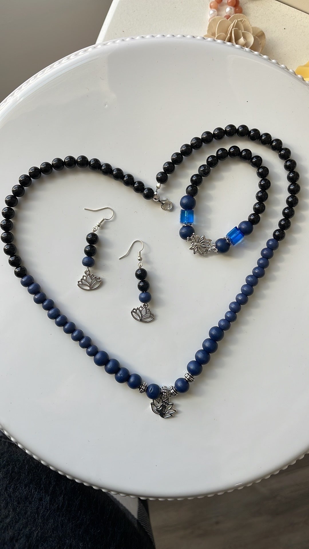 Black & Blue Jewelry Set