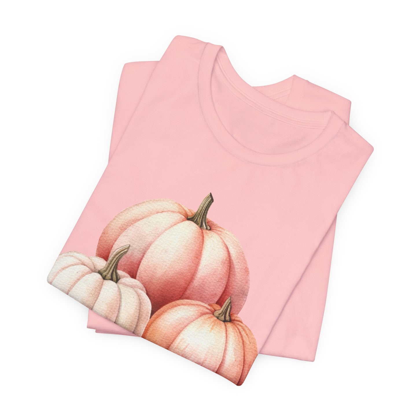 Autumn Fall Girly Pink Pumpkins Tee