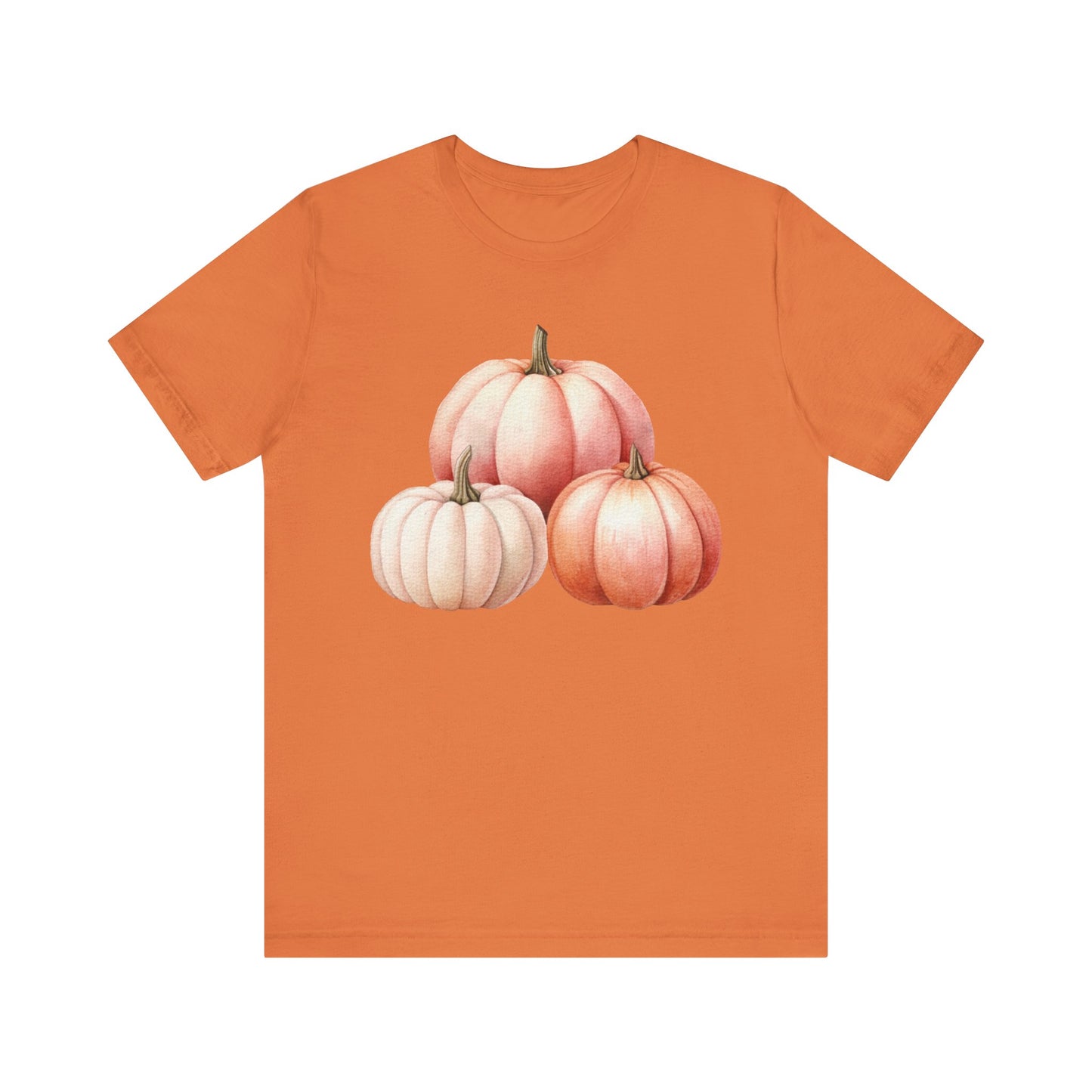 Autumn Fall Girly Pink Pumpkins Tee