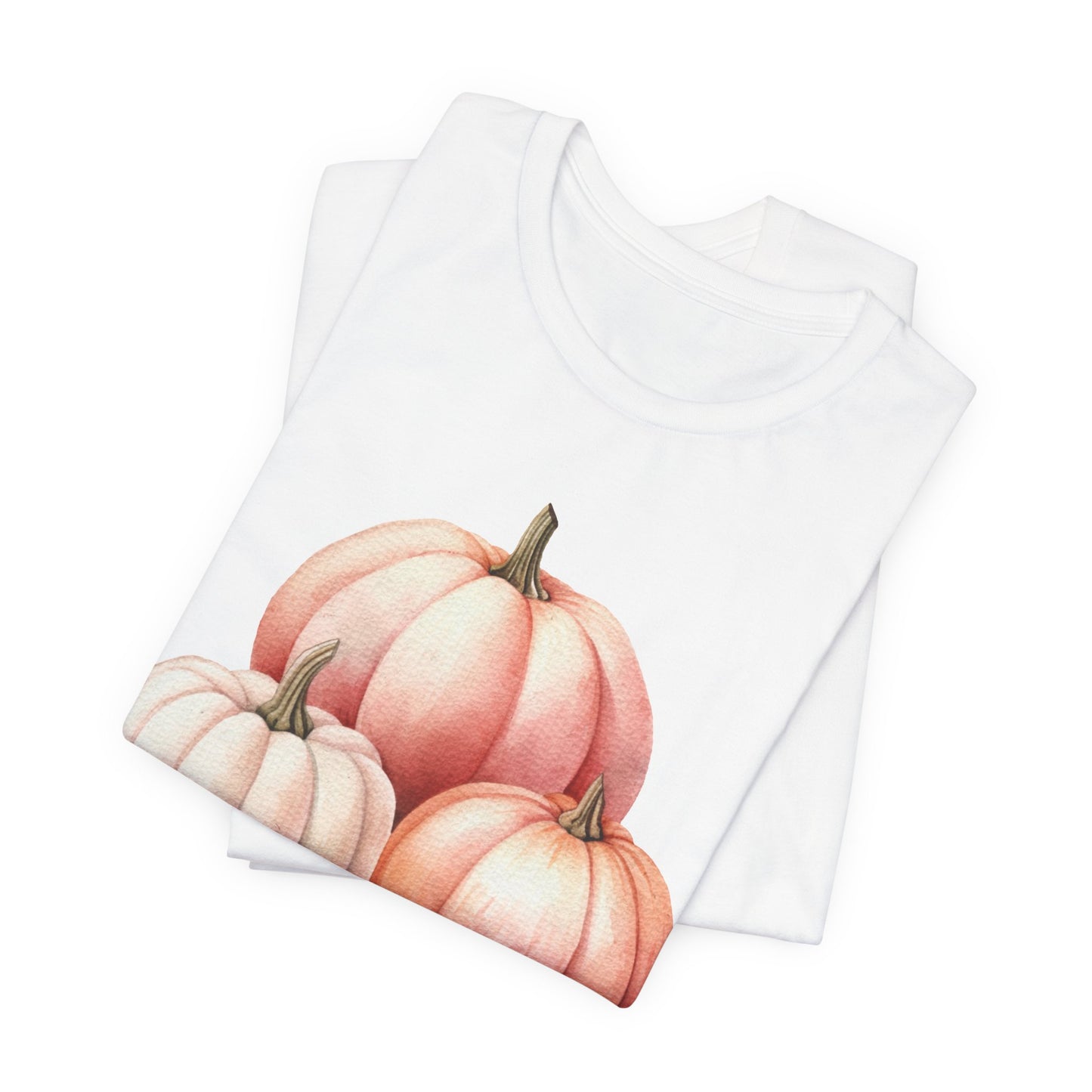 Autumn Fall Girly Pink Pumpkins Tee
