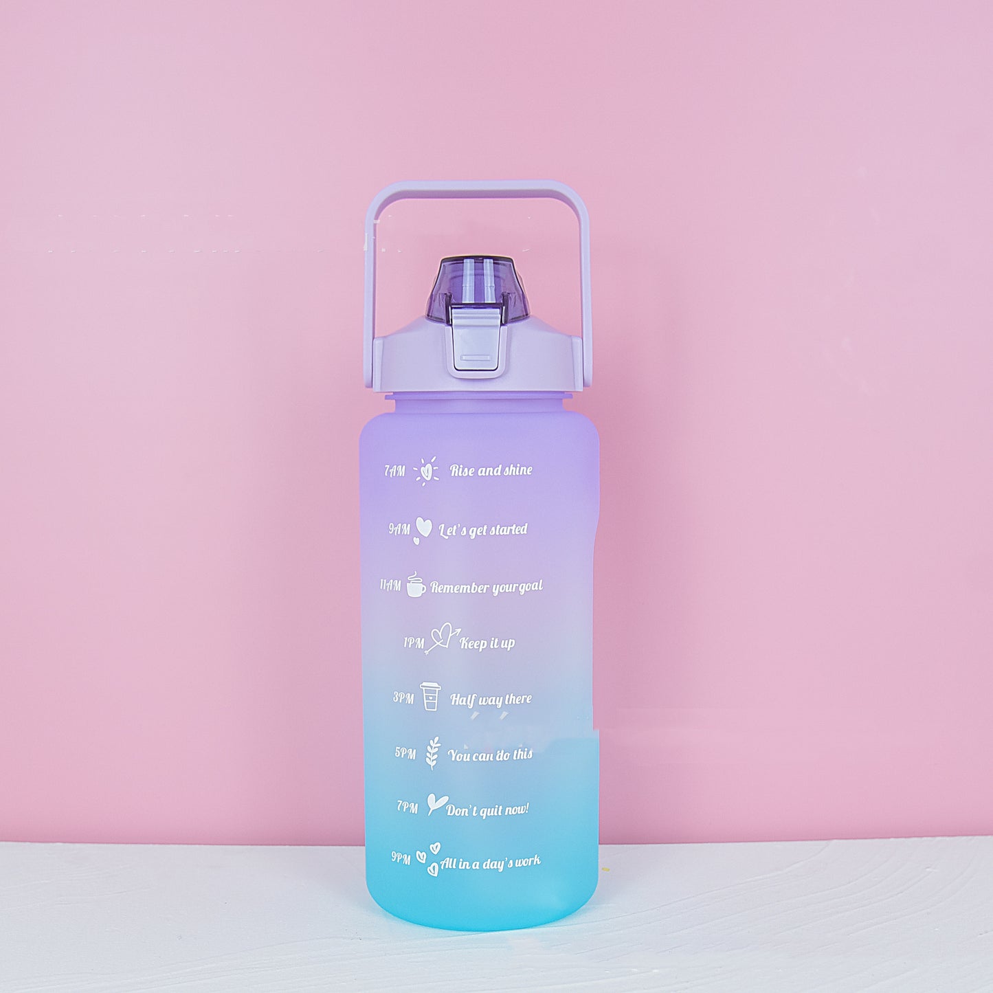 Track Your Water Progress Frosted Bottle