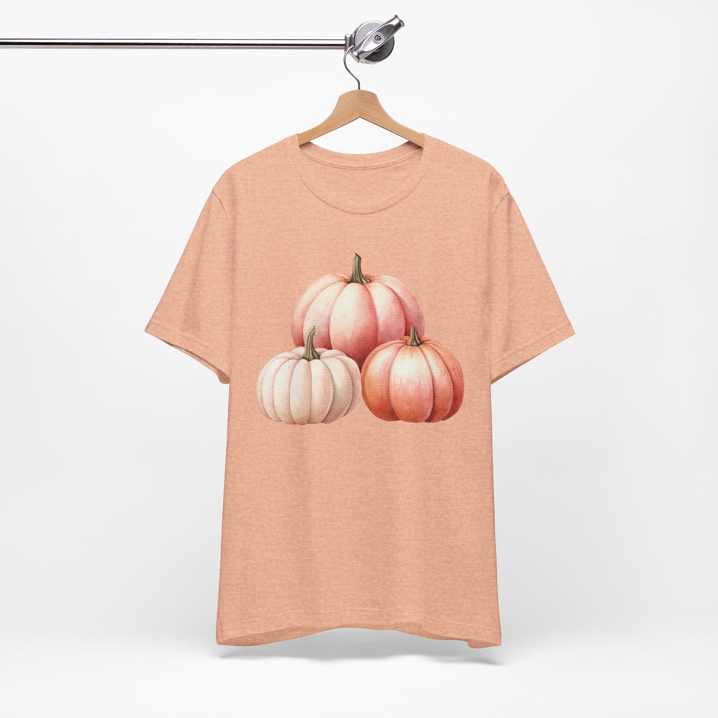 Autumn Fall Girly Pink Pumpkins Tee