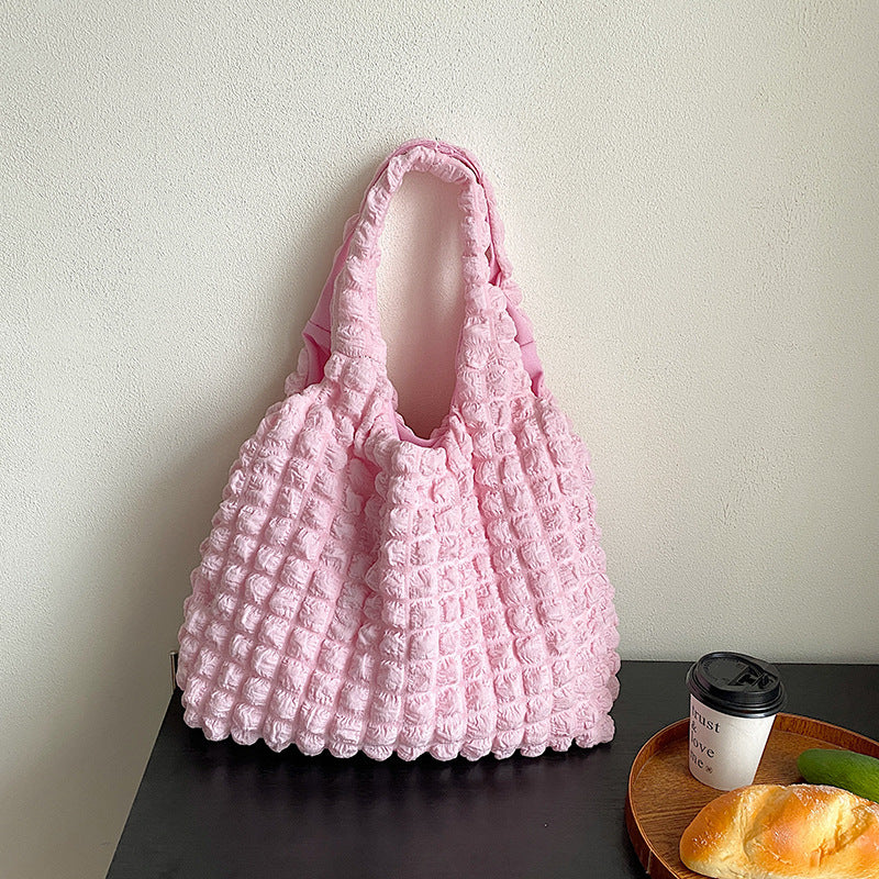 Cute Pleated Puff Shoulder Bag