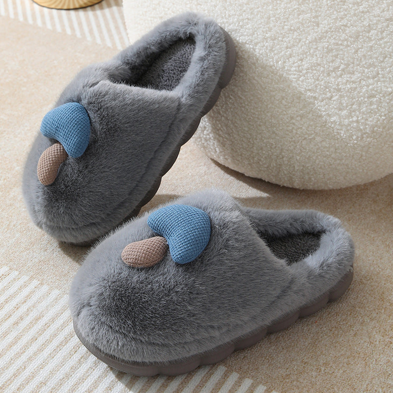 Mushroom Cotton Slippers