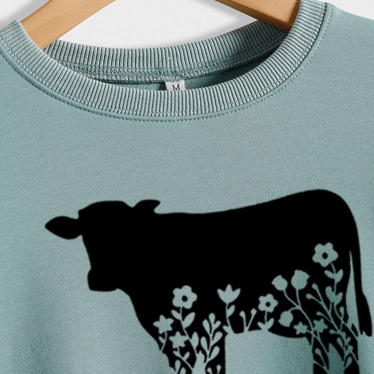 Cow Image Sweatshirt