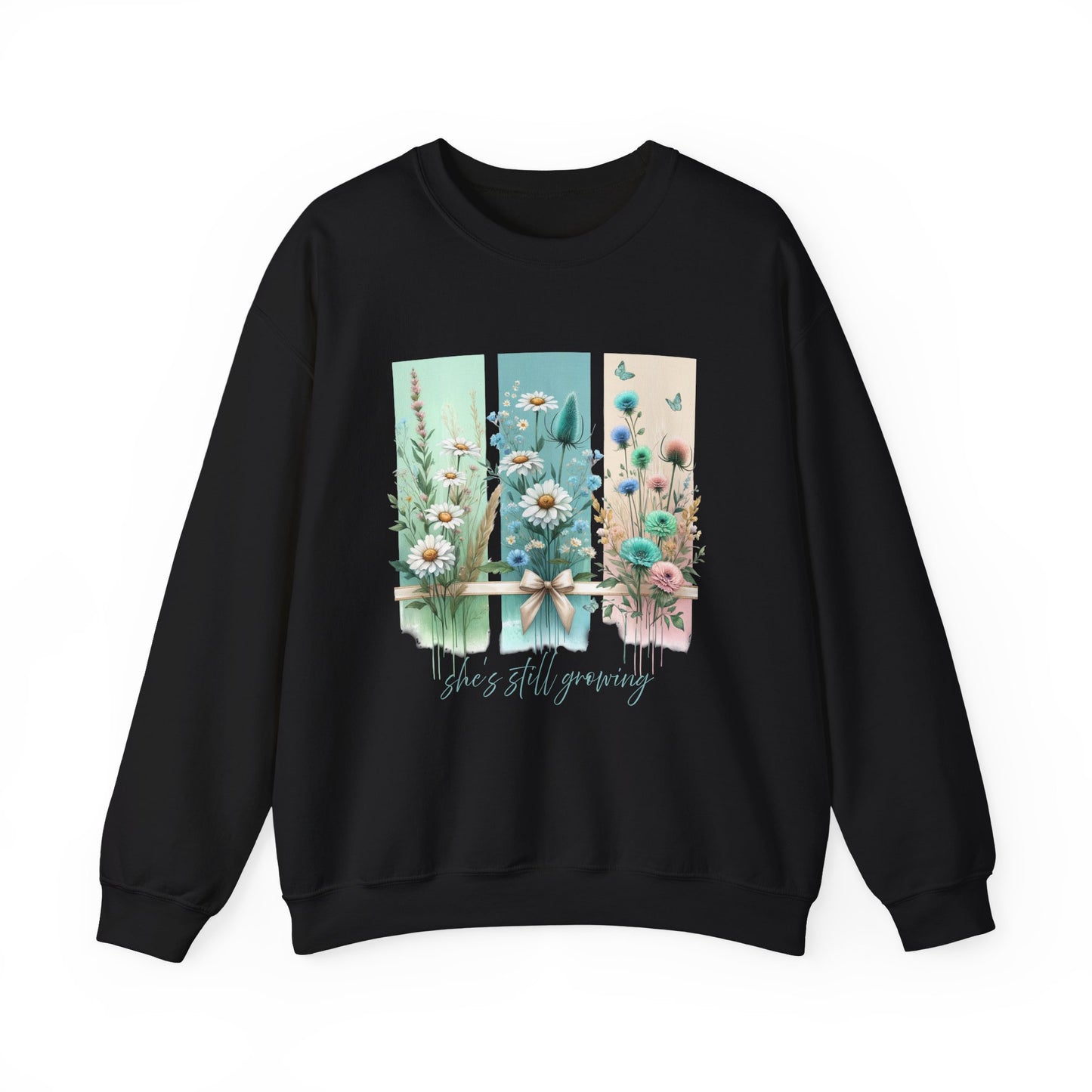 Floral Crewneck Sweatshirt - Cozy Gift for Her, Spring Fashion, Garden Lover, Motivational Quote, Everyday Wear