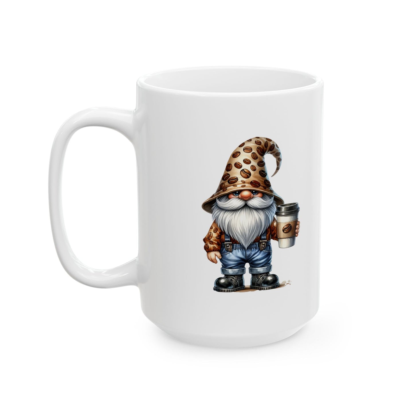 Just a Girl Who Loves Gnomes & Coffee Mug, Fall/Autumn Cozy Drinkware (11oz, 15oz)