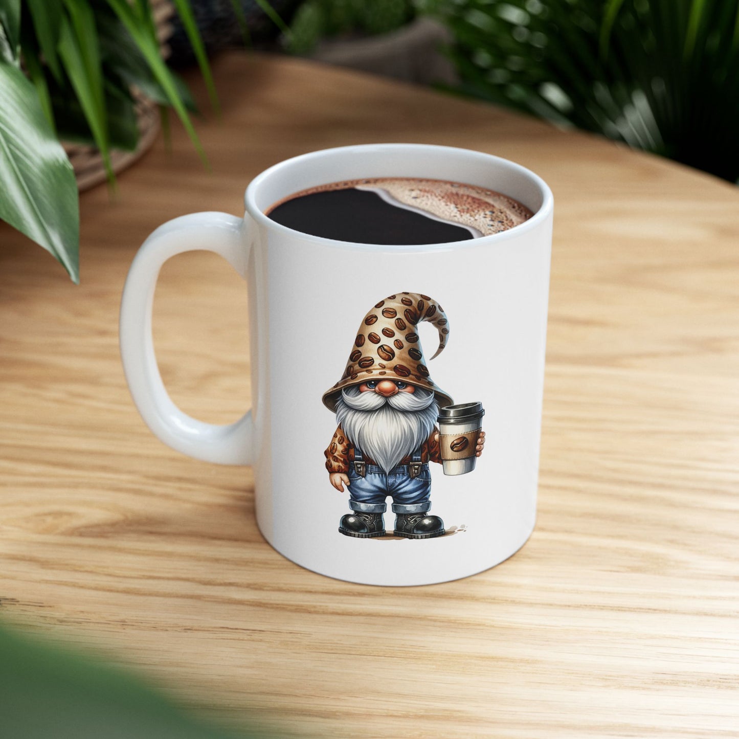 Just a Girl Who Loves Gnomes & Coffee Mug, Fall/Autumn Cozy Drinkware (11oz, 15oz)