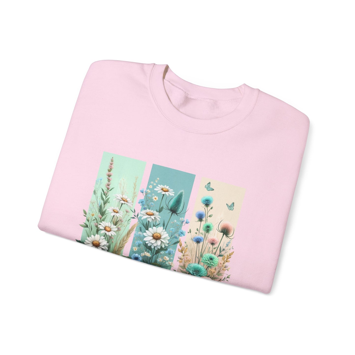Floral Crewneck Sweatshirt - Cozy Gift for Her, Spring Fashion, Garden Lover, Motivational Quote, Everyday Wear