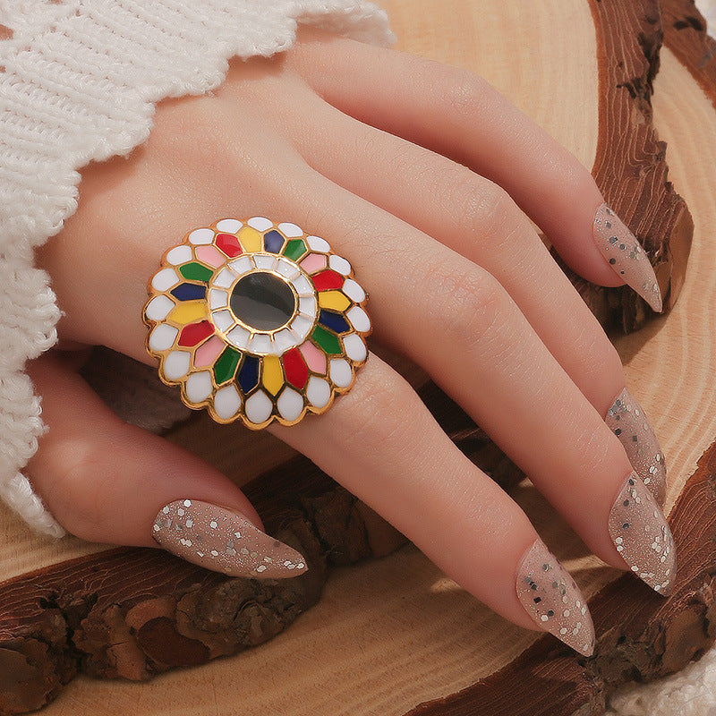 Retro Mulit-Color Ring