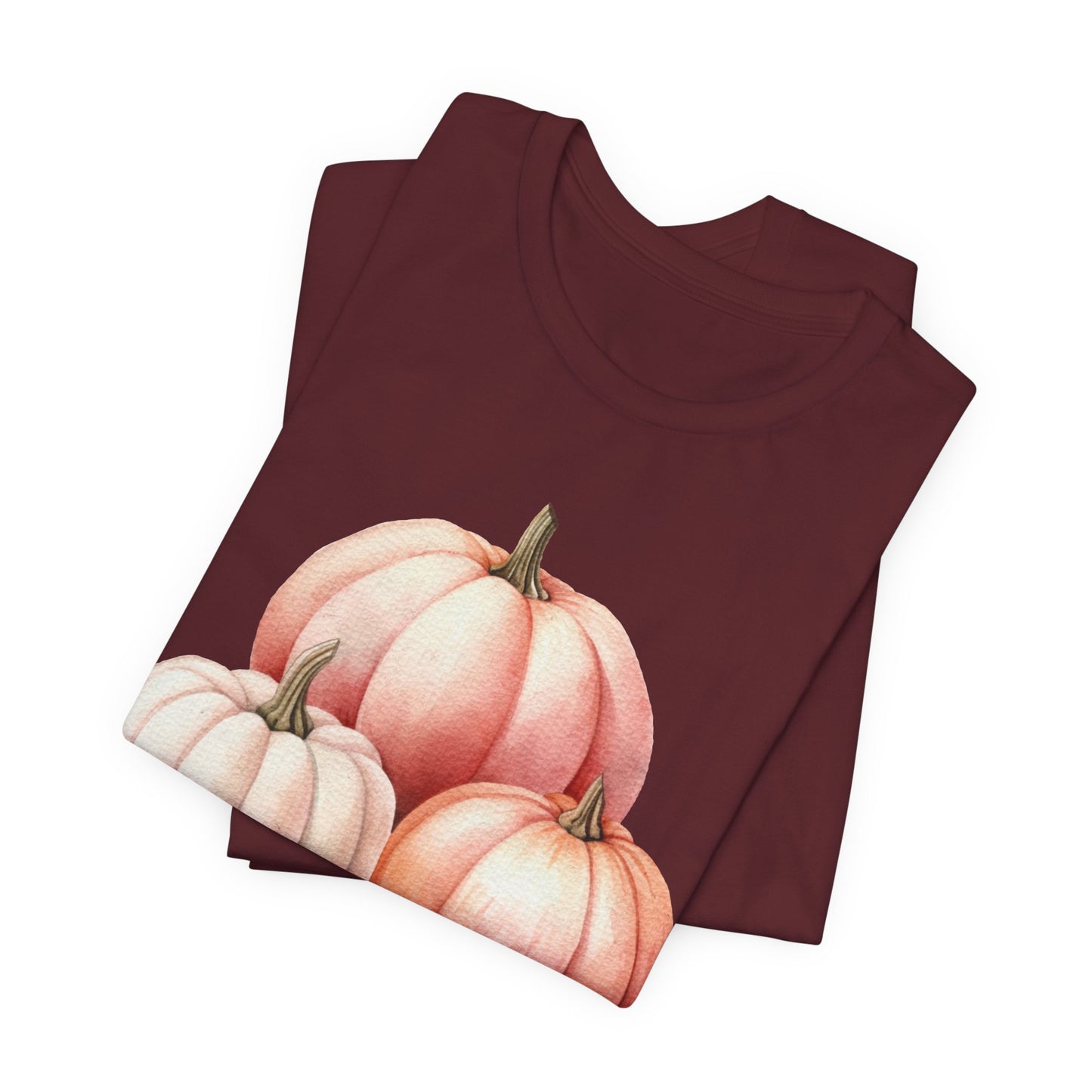 Autumn Fall Girly Pink Pumpkins Tee
