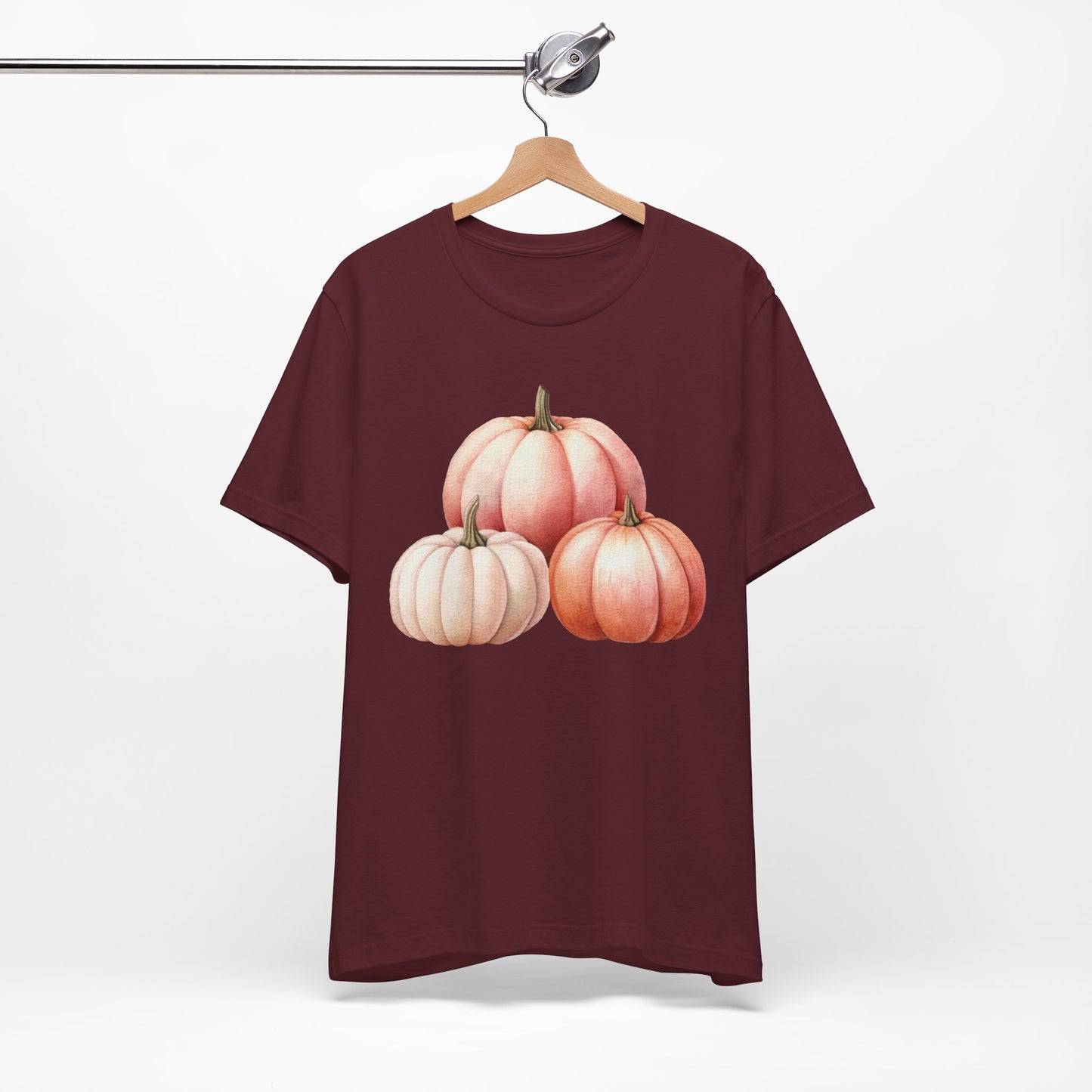 Autumn Fall Girly Pink Pumpkins Tee