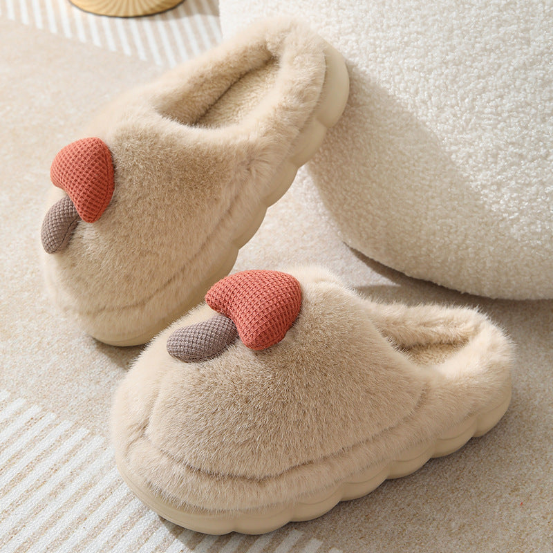 Mushroom Cotton Slippers