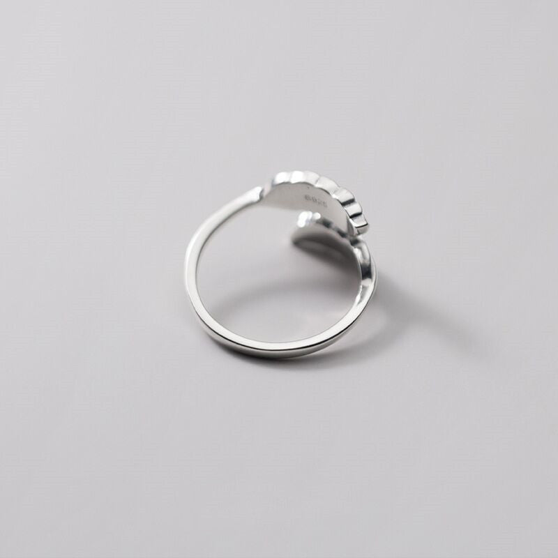 Vintage Thai Silver Feather Ring