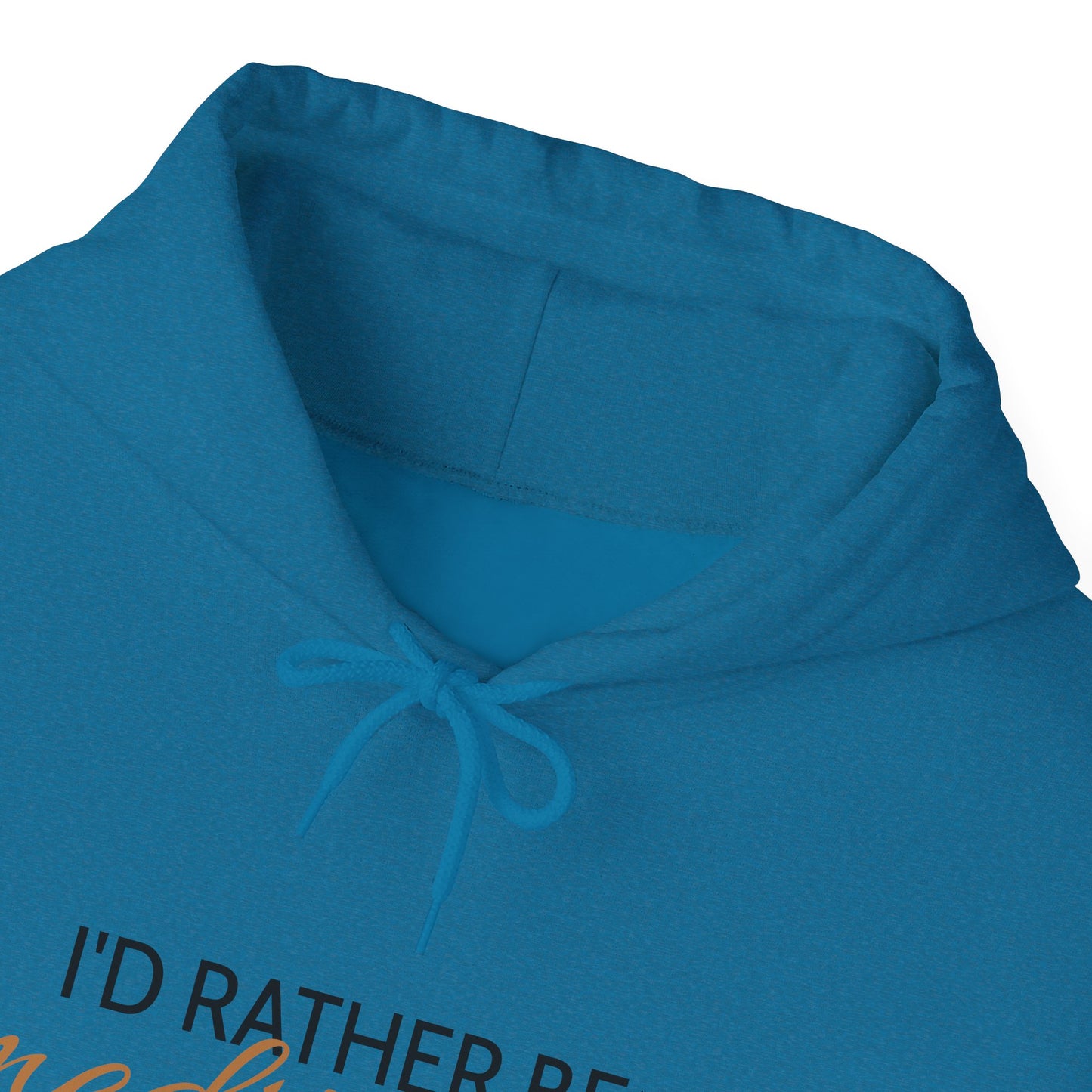 'I'd Rather Be Meditating" Hoodie Hooded Sweatshirt Trendy Retro Hippie Vibes Hoodie