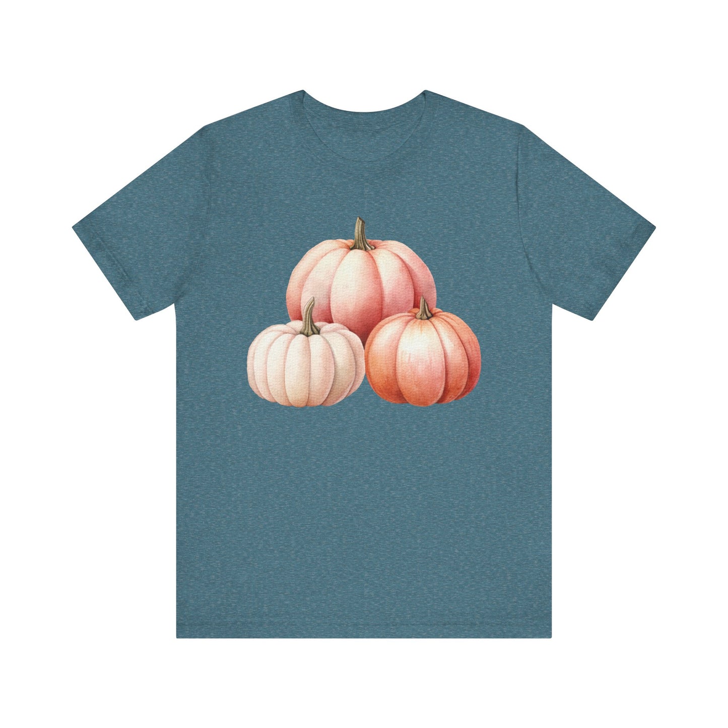 Autumn Fall Girly Pink Pumpkins Tee