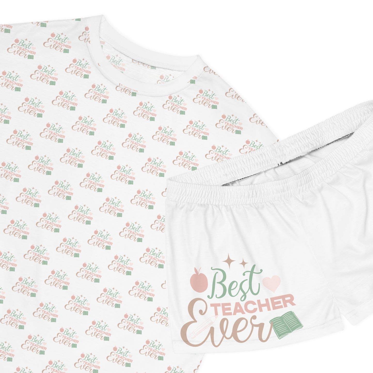 Best Teacher Ever Women's Short Pajama Set