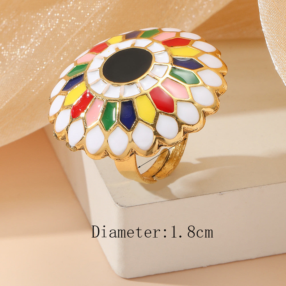 Retro Mulit-Color Ring