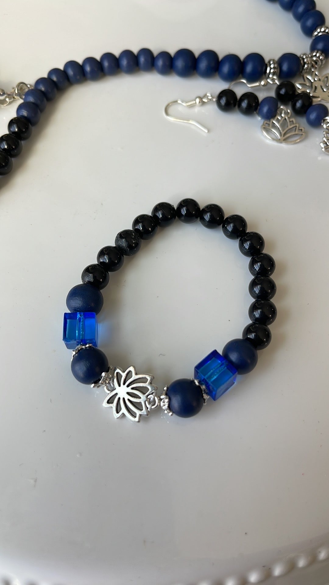Black & Blue Jewelry Set