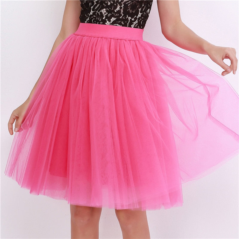 5 Layers Fashion Tulle Skirt
