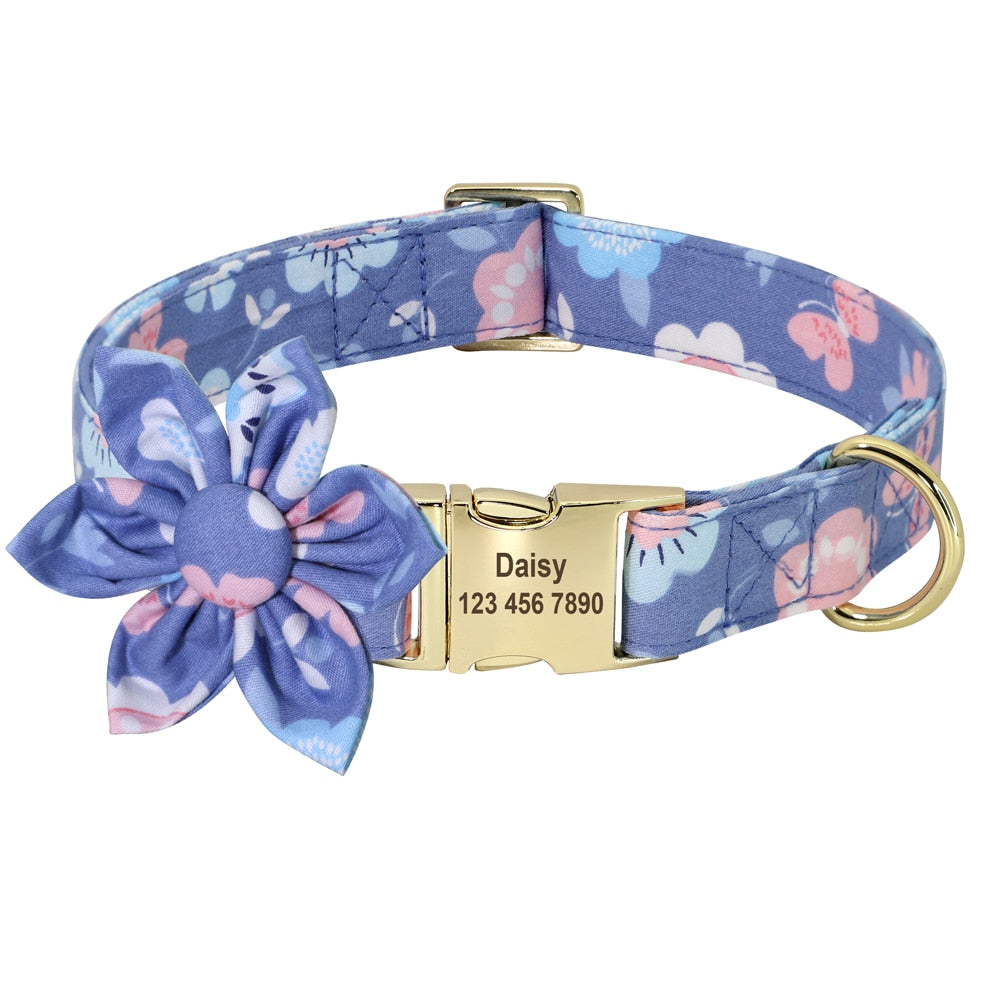 Personalized Dog/Cat Collar With Optional Matching Leash
