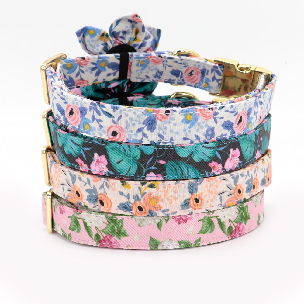 Personalized Dog/Cat Collar With Optional Matching Leash
