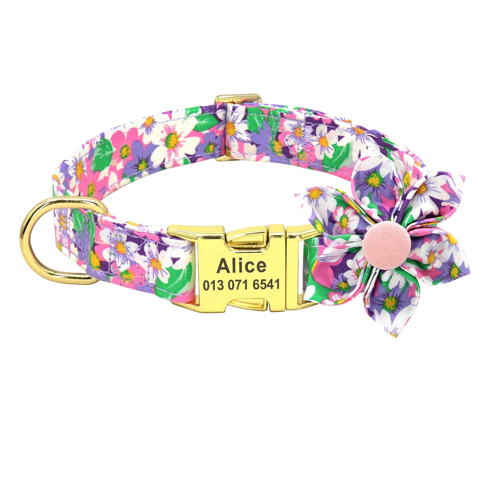 Personalized Dog/Cat Collar With Optional Matching Leash