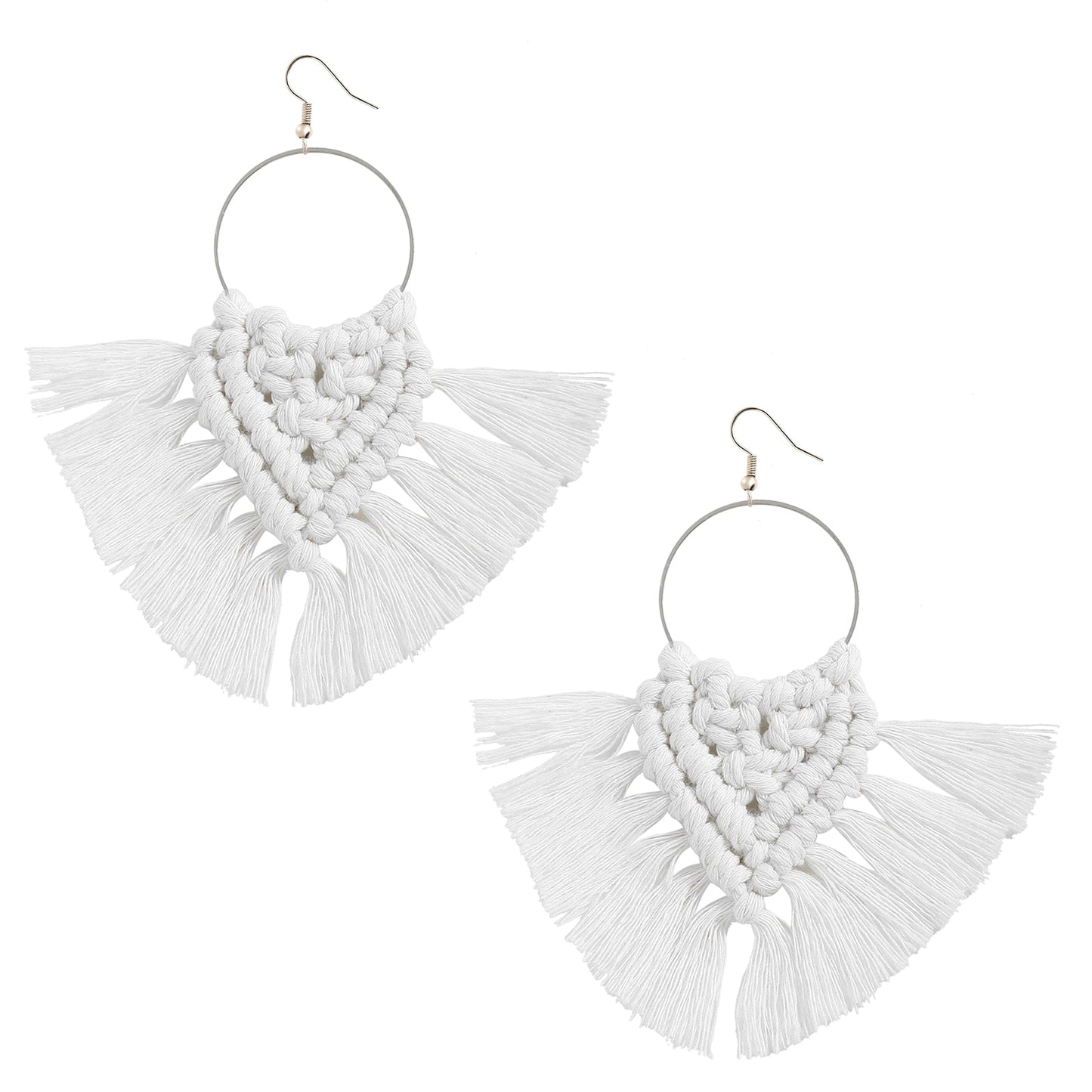 Boho Weave Macrame Earrings