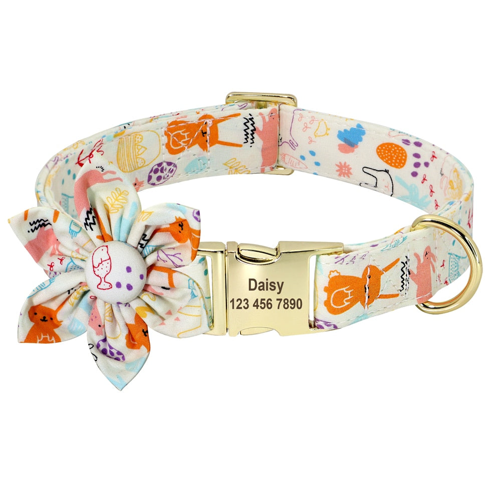 Personalized Dog/Cat Collar With Optional Matching Leash
