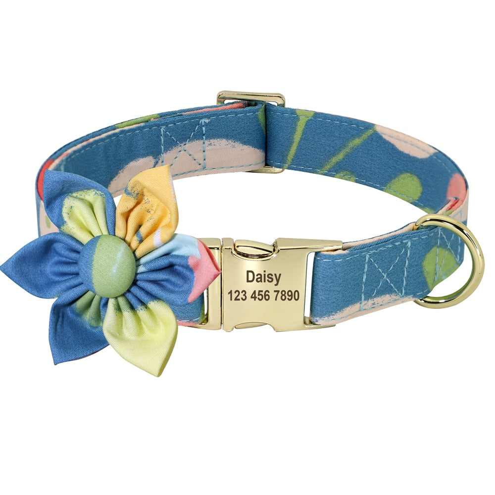 Personalized Dog/Cat Collar With Optional Matching Leash