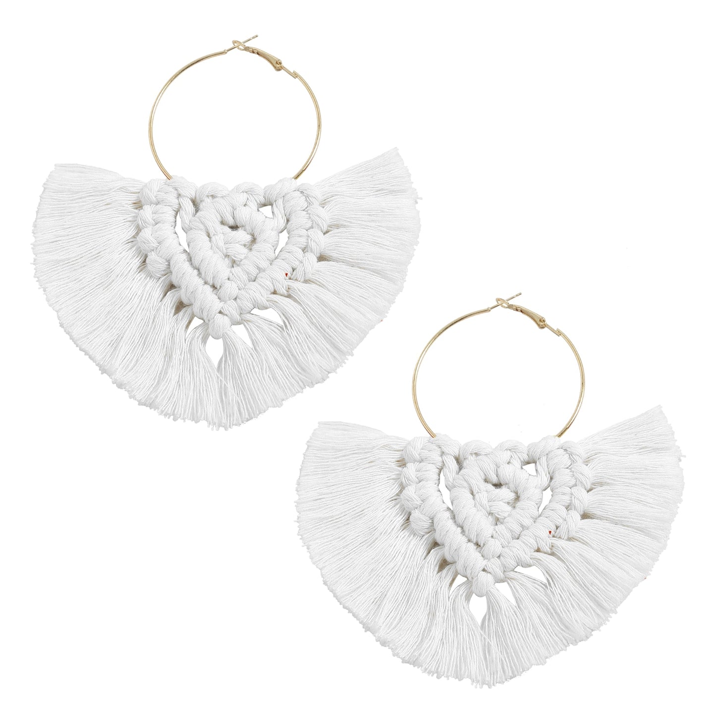 Boho Weave Macrame Earrings