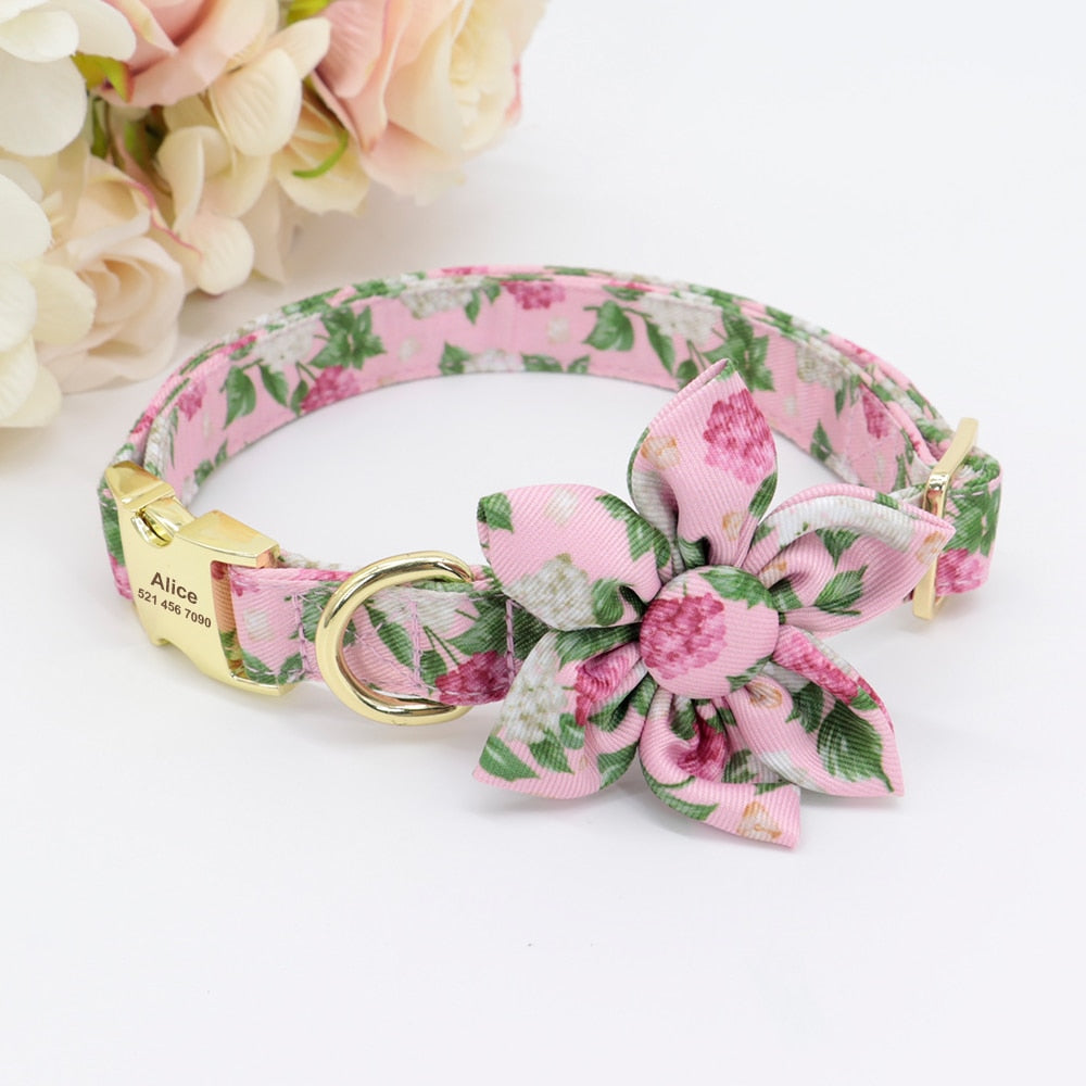 Personalized Dog/Cat Collar With Optional Matching Leash