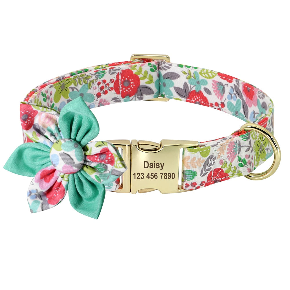 Personalized Dog/Cat Collar With Optional Matching Leash