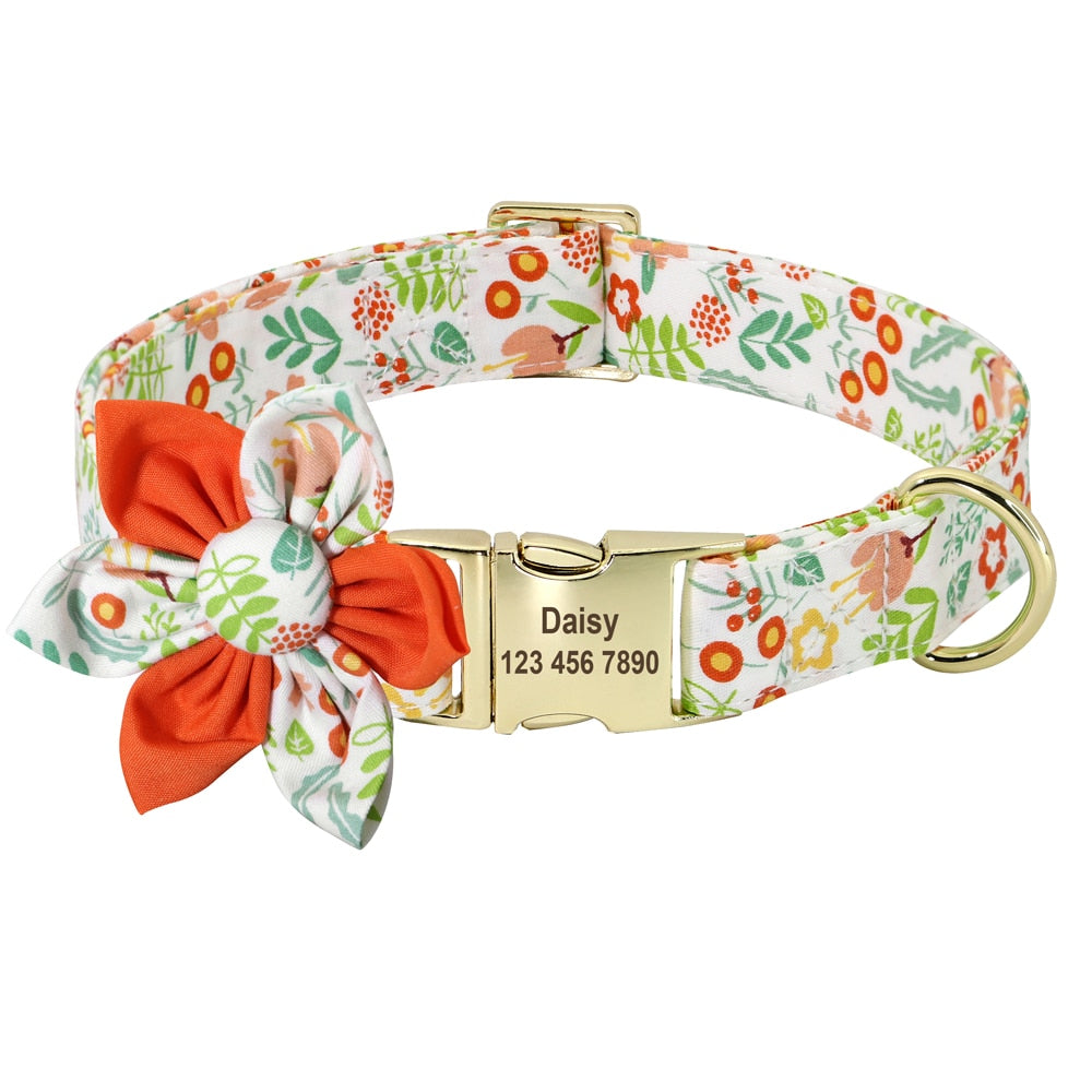 Personalized Dog/Cat Collar With Optional Matching Leash