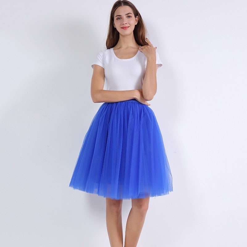 5 Layers Fashion Tulle Skirt