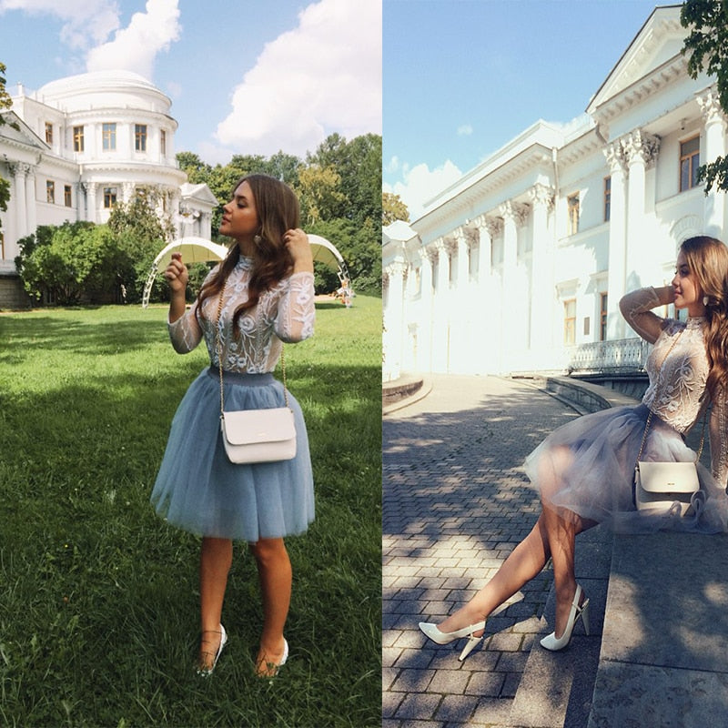 5 Layers Fashion Tulle Skirt