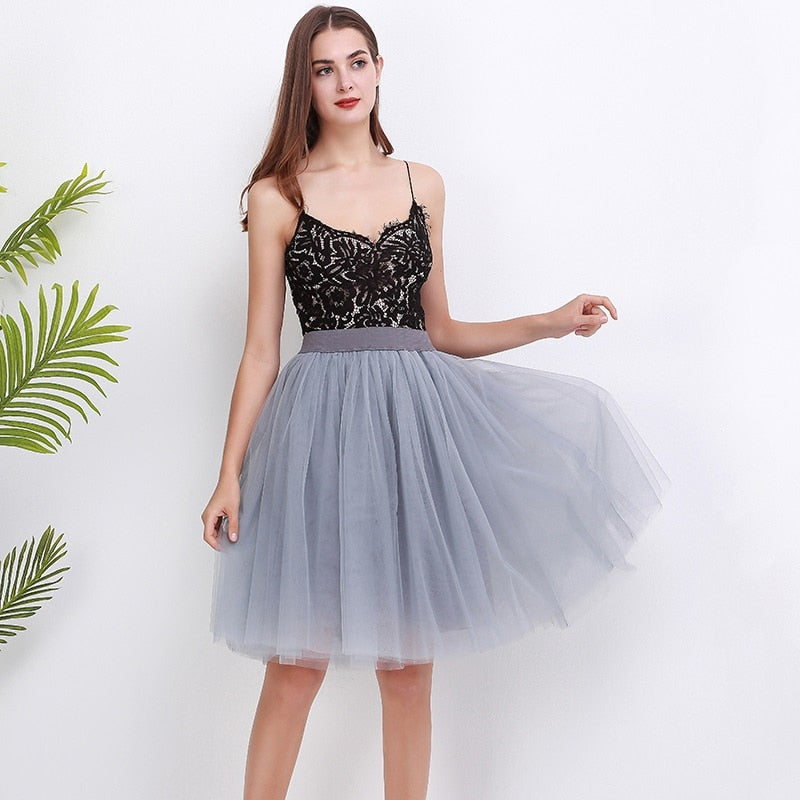 5 Layers Fashion Tulle Skirt
