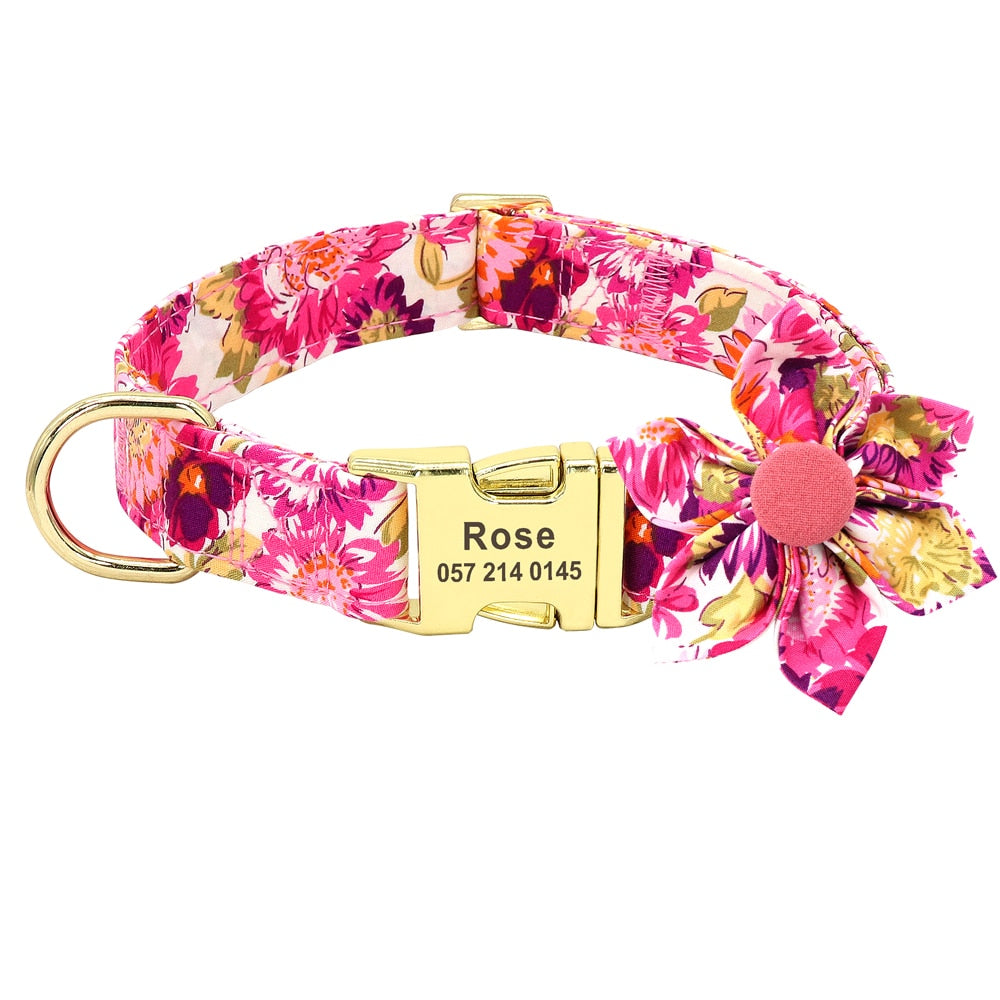 Personalized Dog/Cat Collar With Optional Matching Leash