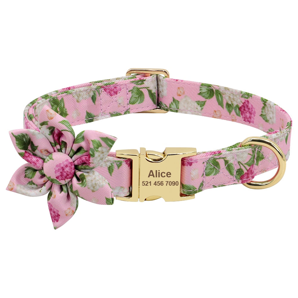 Personalized Dog/Cat Collar With Optional Matching Leash