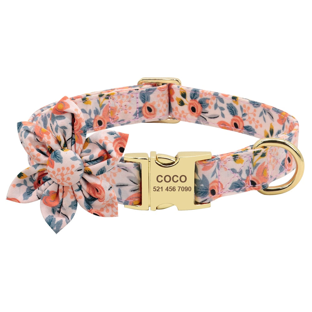 Personalized Dog/Cat Collar With Optional Matching Leash