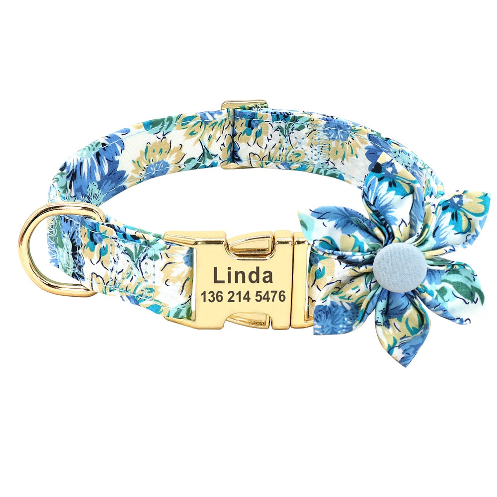 Personalized Dog/Cat Collar With Optional Matching Leash