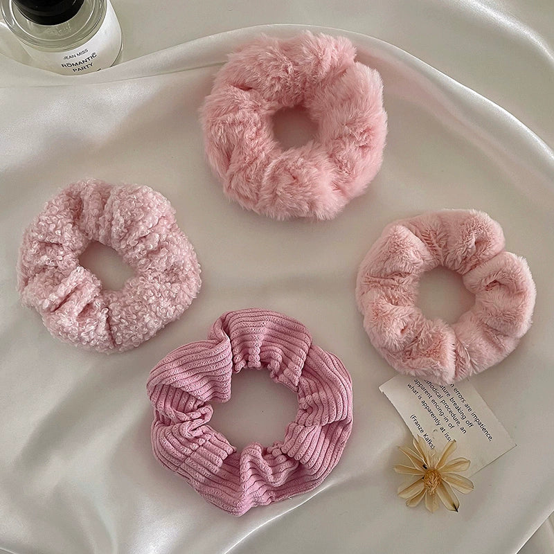 Boho Plush Hair Scrunchie