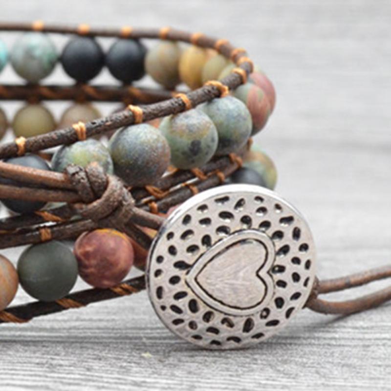 Bohemian Wrap Beaded Bracelet
