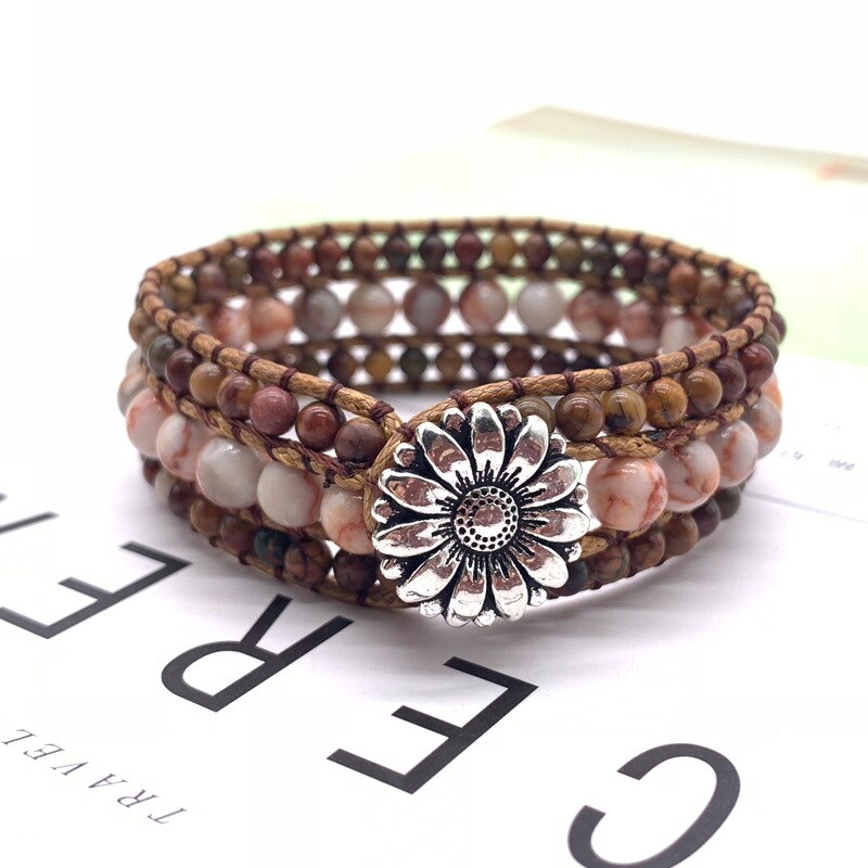 Bohemian Wrap Beaded Bracelet