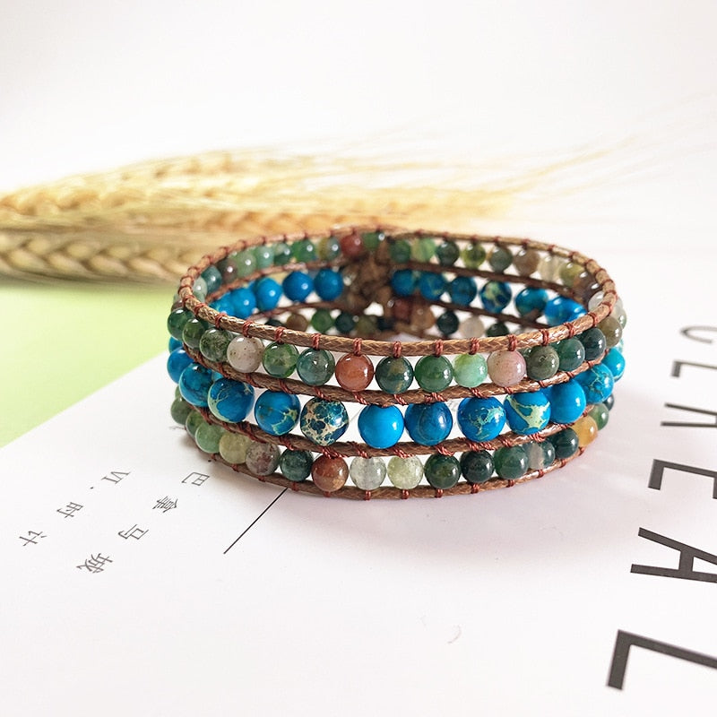 Bohemian Wrap Beaded Bracelet