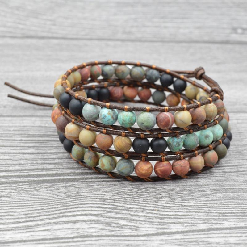 Bohemian Wrap Beaded Bracelet