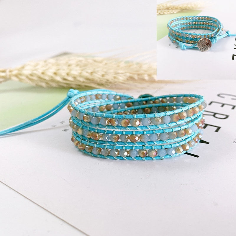 Bohemian Wrap Beaded Bracelet