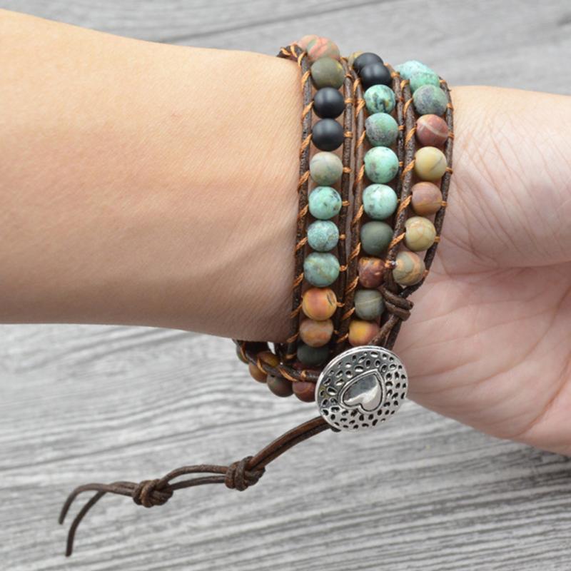 Bohemian Wrap Beaded Bracelet