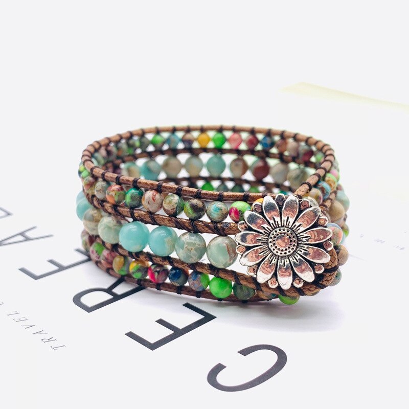Bohemian Wrap Beaded Bracelet