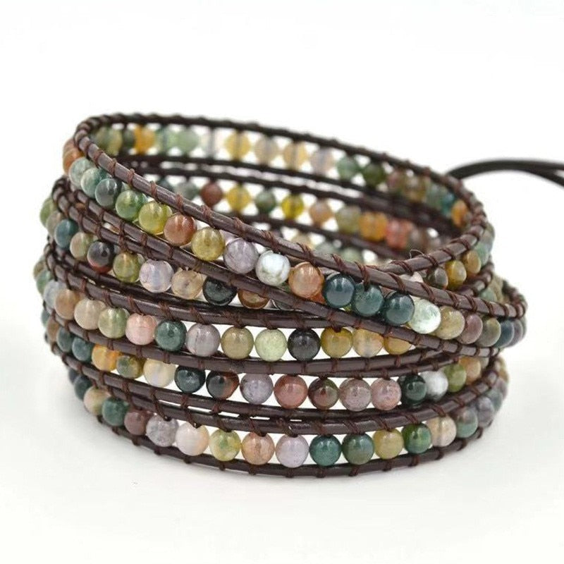 Bohemian Wrap Beaded Bracelet